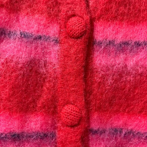 NWT Damson Madder Women's Cece Stripe Cardigan - Red/Pink Stripe - Picture 4 of 8